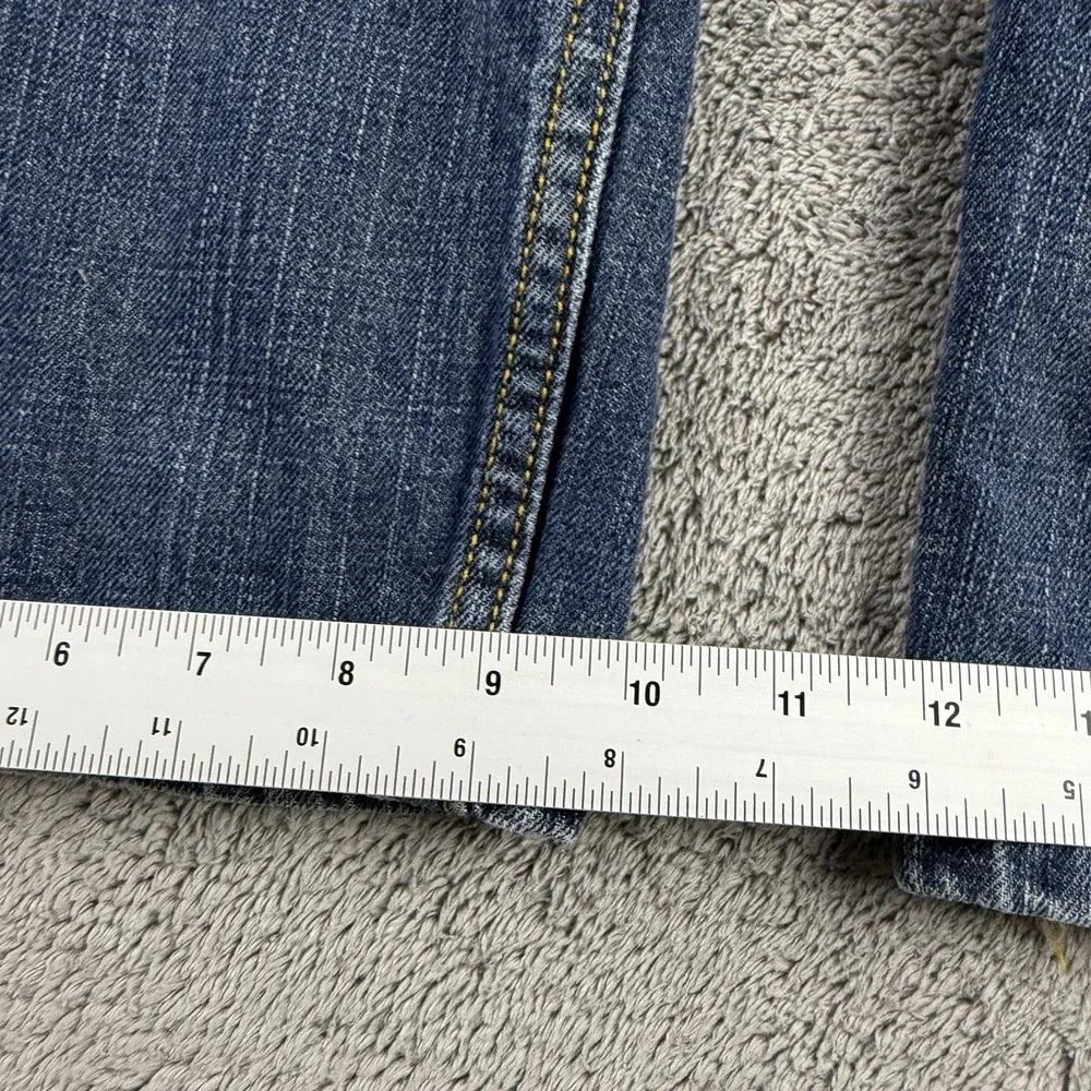 Levis cuffs worn